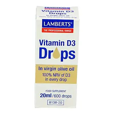 Vitamina d3 liquida 20 ml, Lamberts