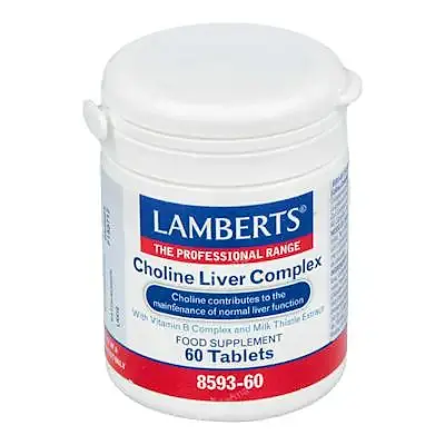 Choline liver complex complejo de colina 60 comprimidos, Lamberts