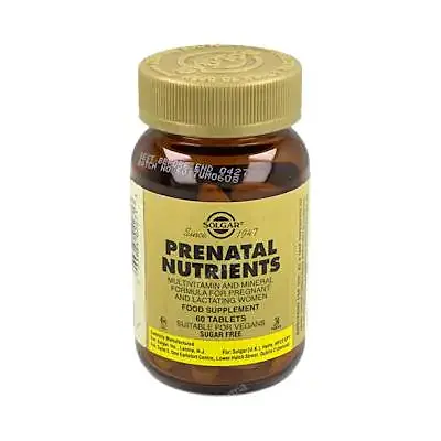 Nutrientes prenatales 60 comprimidos, Solgar