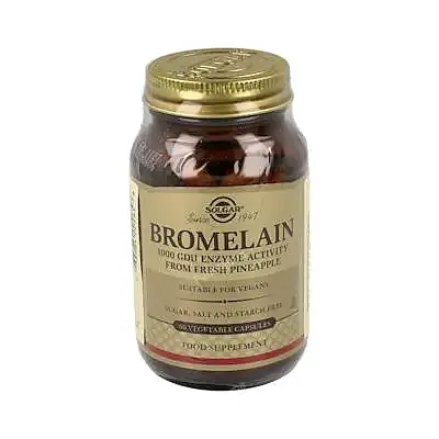 Bromelina 300 mg 60 cápsulas, Solgar