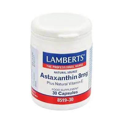 Astaxanthin 8 mg con vitamina e 30 cápsulas, Lamberts