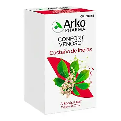 Arkocapsulas castaño indias BIO 45 cápsulas, Arkopharma