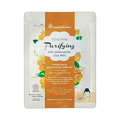 Pack tissue mask purifying piel mixta-grasa, Esential Aroms