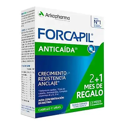 Forcapil anticaída 2+1 90 cápsulas, Arkopharma