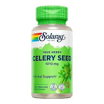 Celery seed (apio) 505 mg 100 cápsulas, Solaray