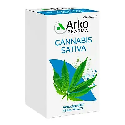 Arkocapsulas cannabis sativa BIO 45 cápsulas, Arkopharma