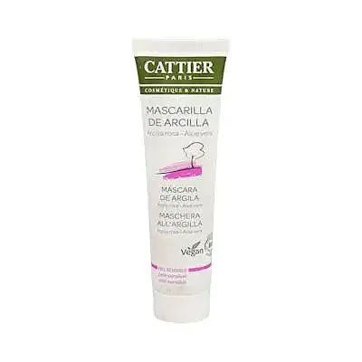 Mascarilla de arcilla rosa piel sensible 100 ml, Cattier