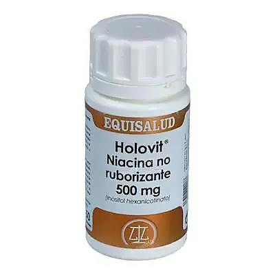 Holovit niacina no ruborizante 500 mg equisa 50 cápsulas, Equisalud