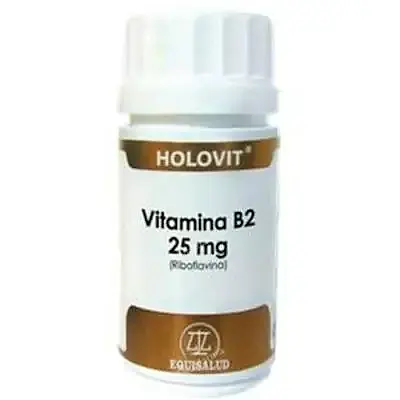 Holovit vitamina B2 25 mg 50 cápsulas, Equisalud