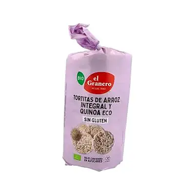 Tortitas de arroz y quinoa BIO 120 g, El Granero