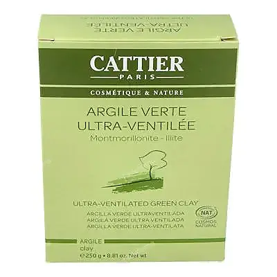 Arcilla verde ultra ventilada 250 g, Cattier