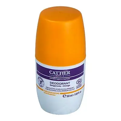 Desodorante frescor cítrico 24H roll-on 50 ml, Cattier
