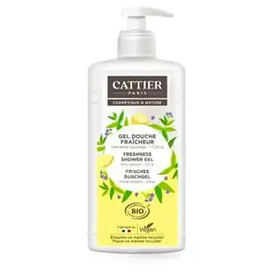 Gel de ducha refrescante verbena-citrus 887 ml, Cattier