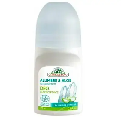 Desodorante mineral aloe roll-on ecocert 75 ml, Corpore Sano