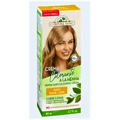 Crema colorante henna rubio 80 ml, Corpore Sano