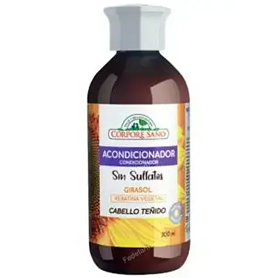 Acondicionador sin sulfatos cabello teñido, Corpore