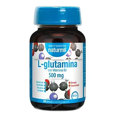 Naturmil l-glutamina 500 mg 60 cápsulas, Dietmed