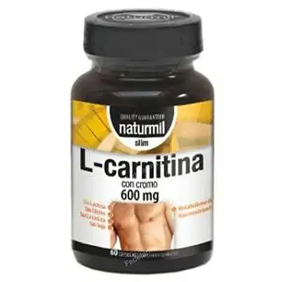 L-carnitina strong 600 mg 60 cápsulas, Naturmil