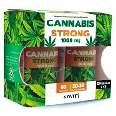 Cannabis strong 1000 mg 30+30 cápsulas, Dietmed