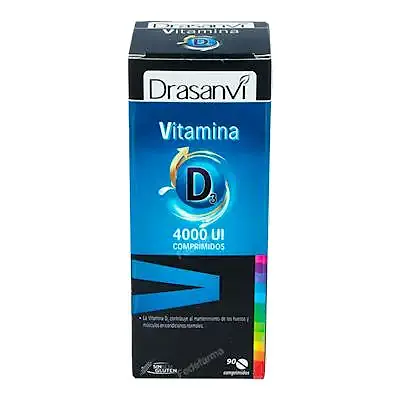 Vitamina D3 4000UI 90 comprimidos, Drasanvi