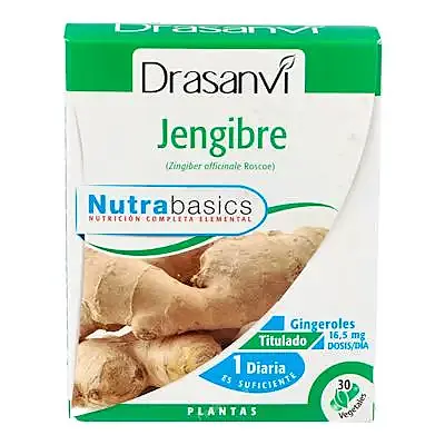 Jengibre 30 cápsulas, Drasanvi