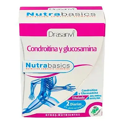 Condroitina+glucosamina nutrabasicos 48 cápsulas, Drasanvi