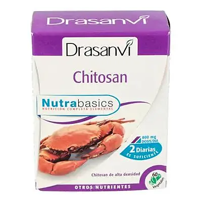 Chitosan nutrabasicos 60 cápsulas, Drasanvi