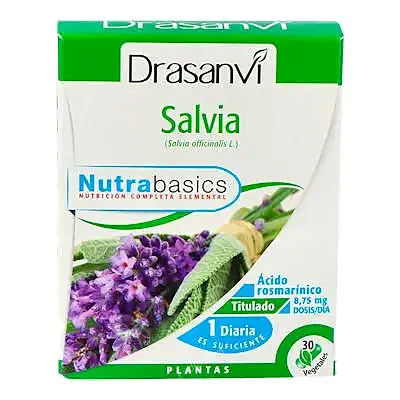 Salvia nutrabasicos 30 cápsulas, Drasanvi