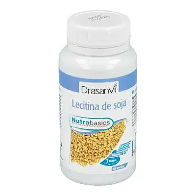 Lecitina soja 1200 mg nutrabasicos 48 perlas, Drasanvi