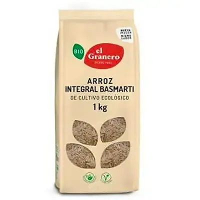 Arroz integral basmati BIO 1 kg, El Granero