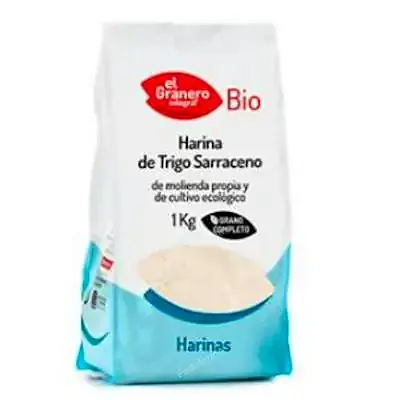 Harina trigo sarraceno s/g BIO 1 kg, El Granero