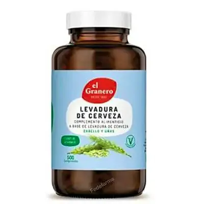 Levadura de cerveza 400 mg 500 comprimidos, El Granero