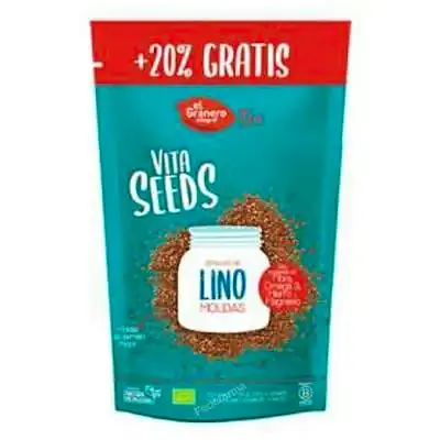 Vitaseeds lino molido granero BIO 300 g, El Granero