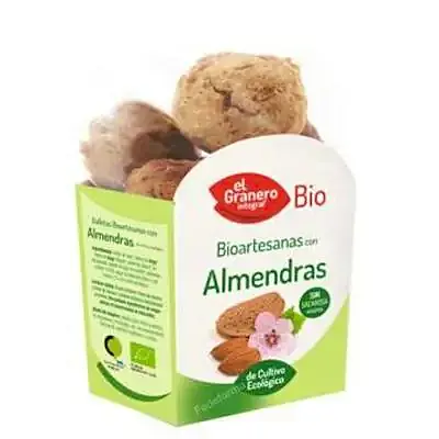 Galletas artesanas con almendra BIO 220 g, El Granero