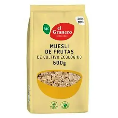 Muesli frutas BIO 500 g, El Granero