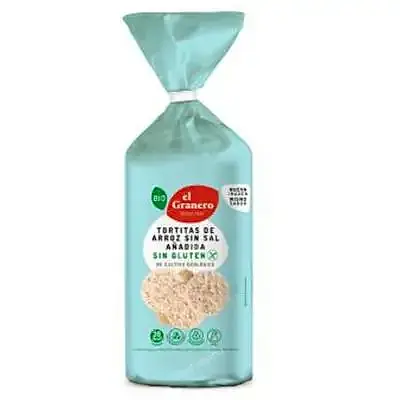 Tortitas de arroz sin sal BIO 100 g, El Granero