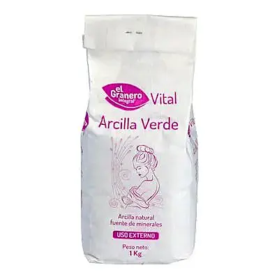 Arcilla verde en polvo BIO 1 kg, El Granero