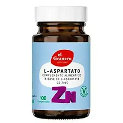 L-aspartato zinc 360 mg 100 comprimidos, El Granero