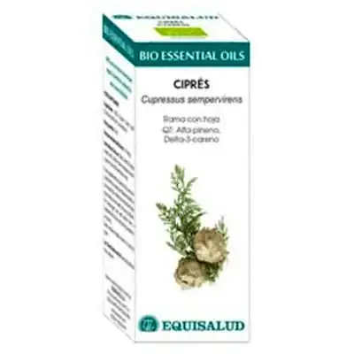 Aceite esencial de essential oils cipres BIO 10 ml, Equisalud