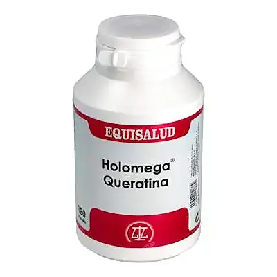 Holomega queratina 180 cápsulas, Equisalud