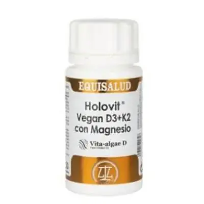 Holovit D3+K2 con magnesio 50 cápsulas, Equisalud