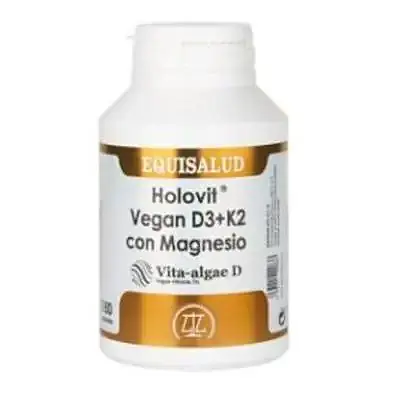 Holovit D3+K2 con magnesio 180 cápsulas, Equisalud