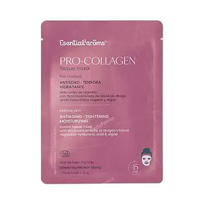 Tissue mask pro-collagen mascarilla facial 12 uds., Esential Aroms