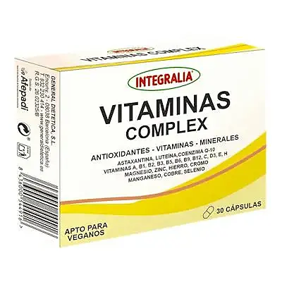 Vitaminas complex senior 30 cápsulas, Integralia