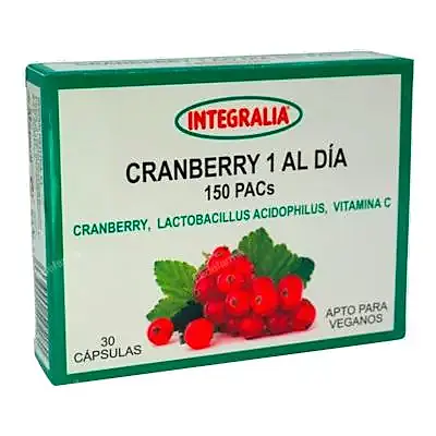 Cramberry 1 al día 150pacs 30 cápsulas, Integralia