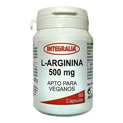 L-arginina 500 mg 60 cápsulas, Integralia