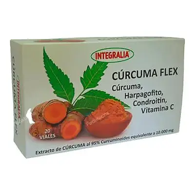 Cúrcuma flex 20 viales, Integralia