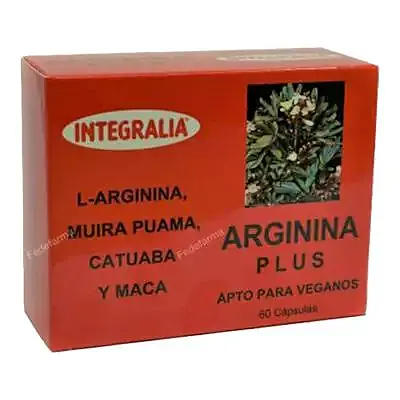 Arginina plus 60 cápsulas, Integralia
