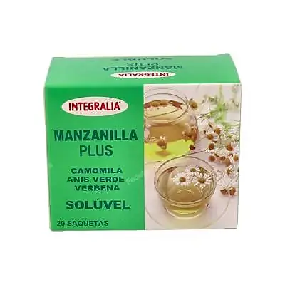 Manzanilla plus soluble 20 sobres, Integralia