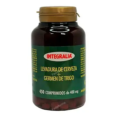 Levadura de cerveza+germen de trigo 450 comprimidos, Integralia